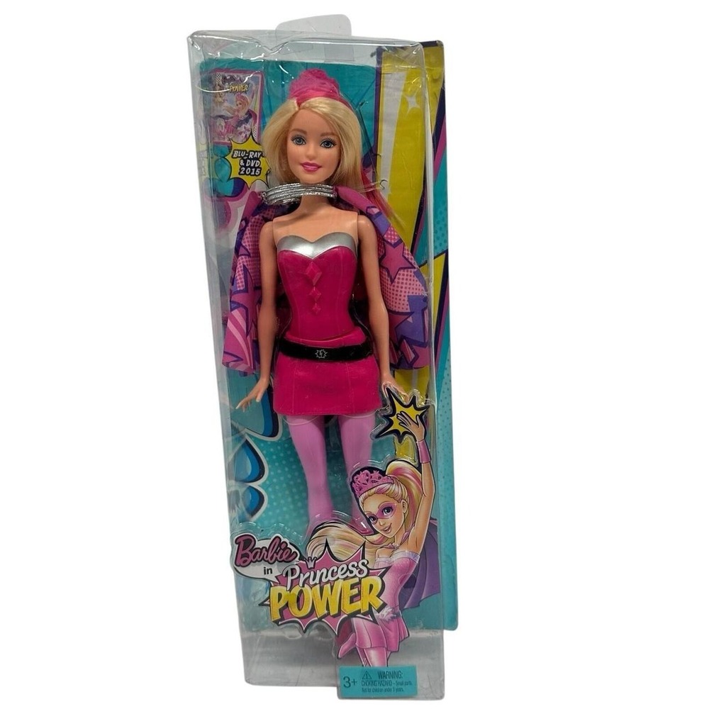 Barbie in Princess Power Super Hero Doll 2014 Mattel CFF60 New in Box